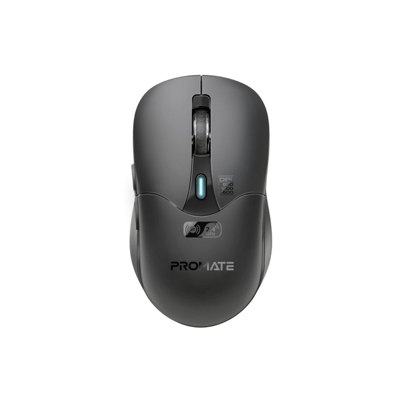 Promate Dual Mode Rechargeable Wireless Mouse with BT & RF Connectivity SAMO.BLACK PRO-MU-SAMO.BLACK