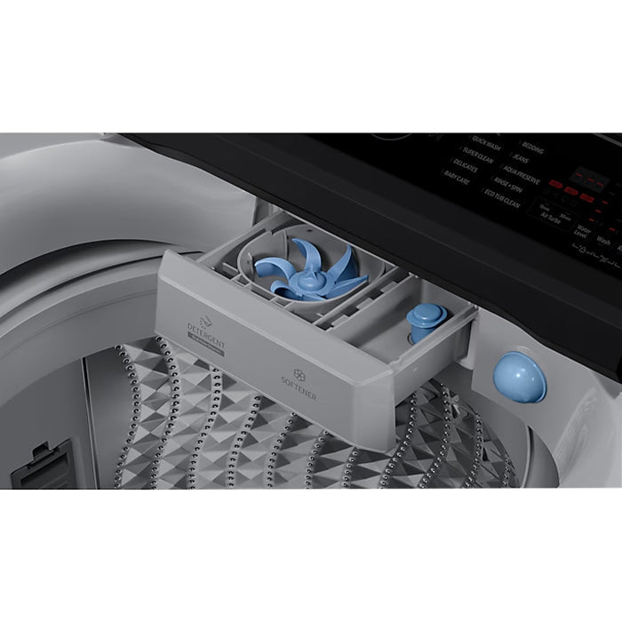 SAMSUNG WASHING MACHINE TOP LOADING 11KG GRAY