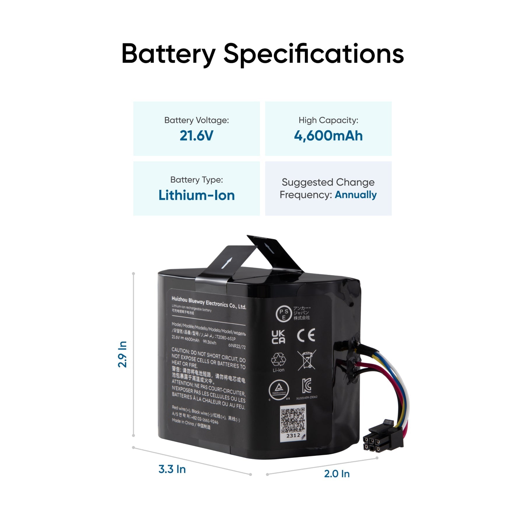 EUFY REPLACEMENT BATT (S1 PRO) T29J4111