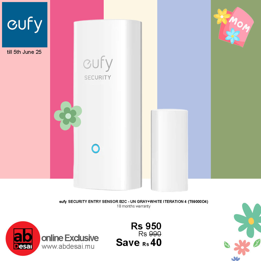 EUFY SECURITY ENTRY SENSOR B2C - UN GRAY+WHITE ITERATION 4 T89000D4