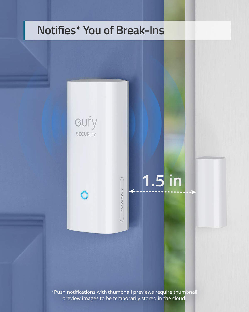 EUFY SECURITY ENTRY SENSOR B2C - UN GRAY+WHITE ITERATION 4 T89000D4