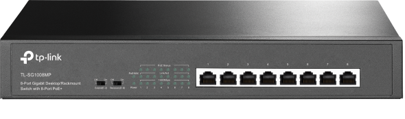 TP-Link SG1008MP(UN) Switch 8-Port Gigabit Desktop/Rackmount Switch with 8-Port PoE+ NS-TP-SG-1008MP(UN)