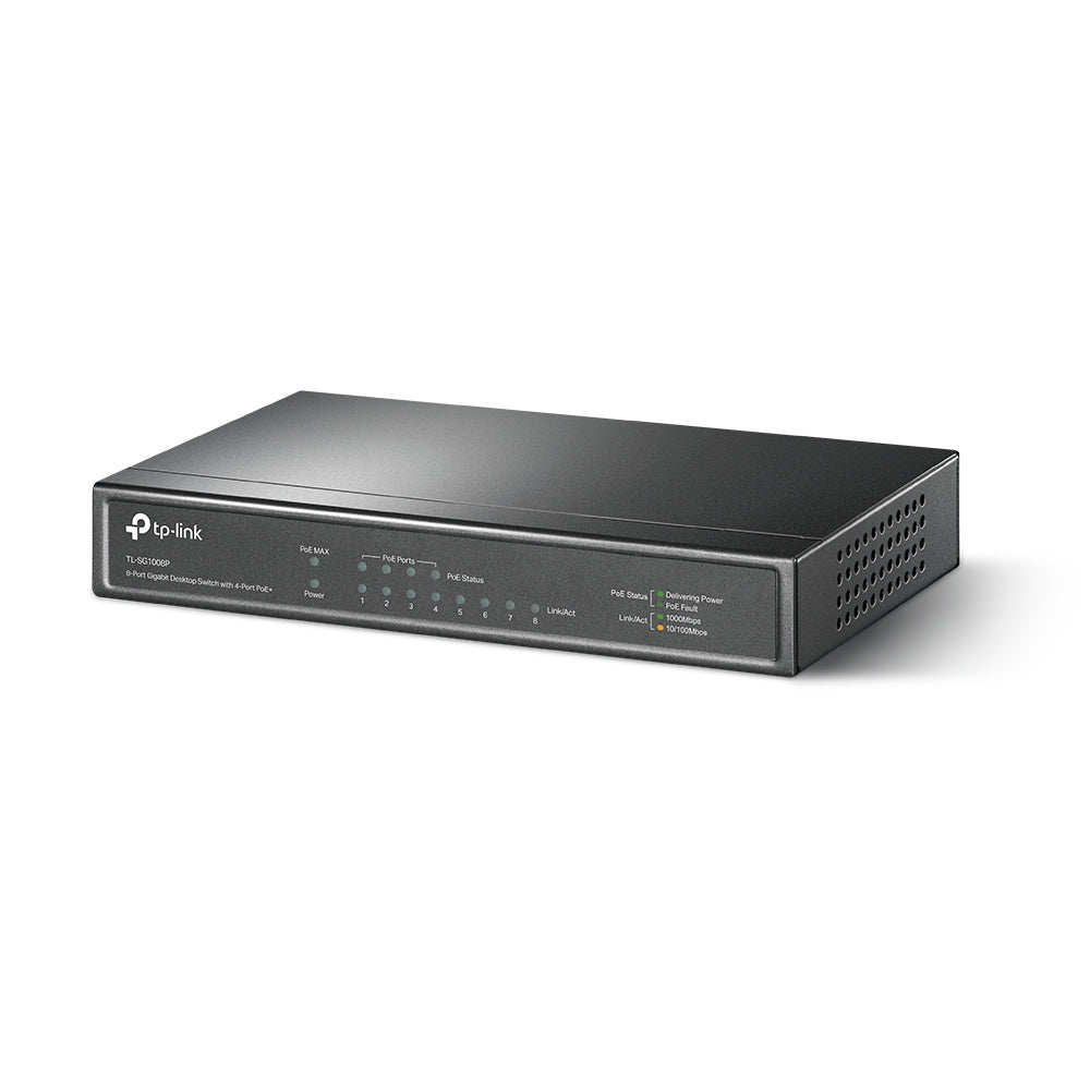 TP-Link Switch 8Port Gigabit With 4 Port PoE+ (SG1008P) NS-TP-SG1008P