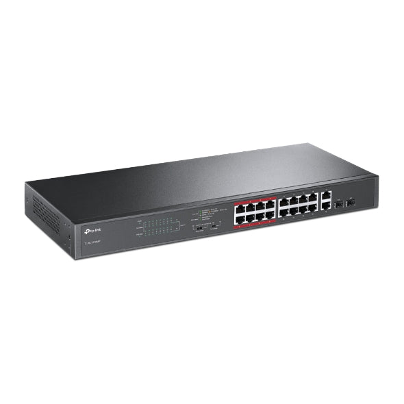 TP-Link Switch 16Port 10/100 + 2-Port Gigabit Unmanaged PoE Switch (TL-SL1218MP) NS-TP-TL-SL1218MP