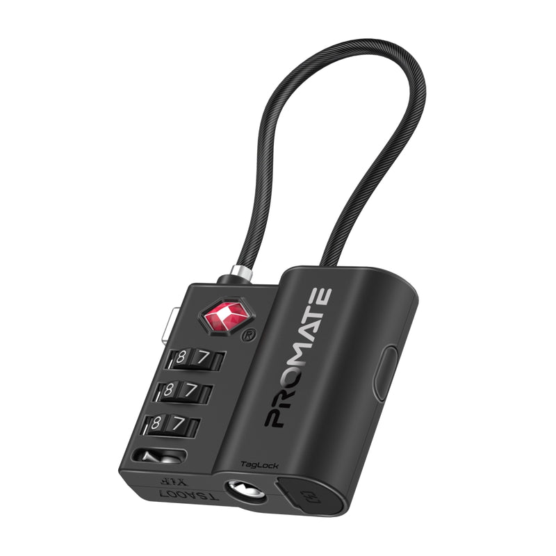 PROMATE TAGLOCK TSA Luggage Lock with Smart Precision Tracking Tag, works with Find My App PRO-TagLock