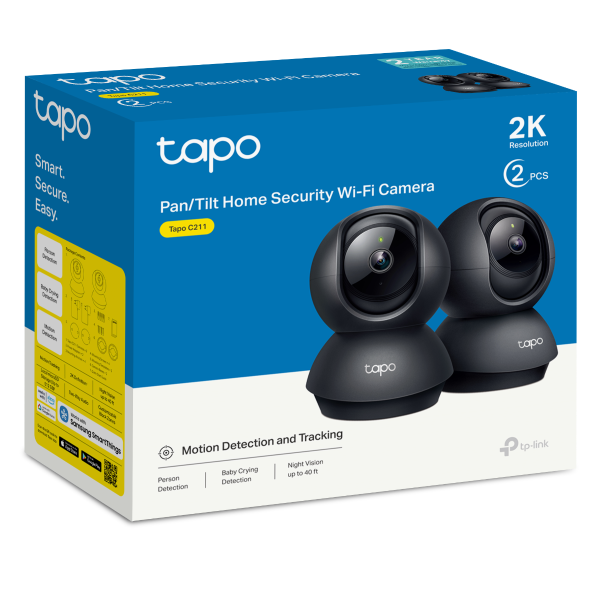 TP-Link Pan/Tilt Home Security Wi-Fi Camera Tapo C211 TP-C211