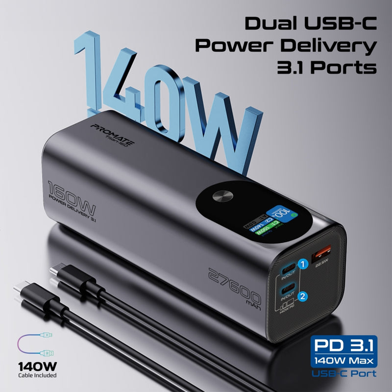 Promate Mobile Charger TITAN-160 PRO-CH-TITAN-160