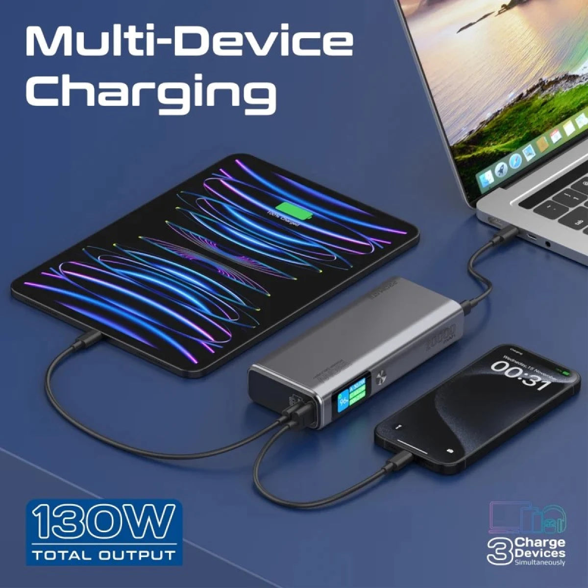 Promate Mobile Charger TITAN-130 PRO-CH-TITAN-130
