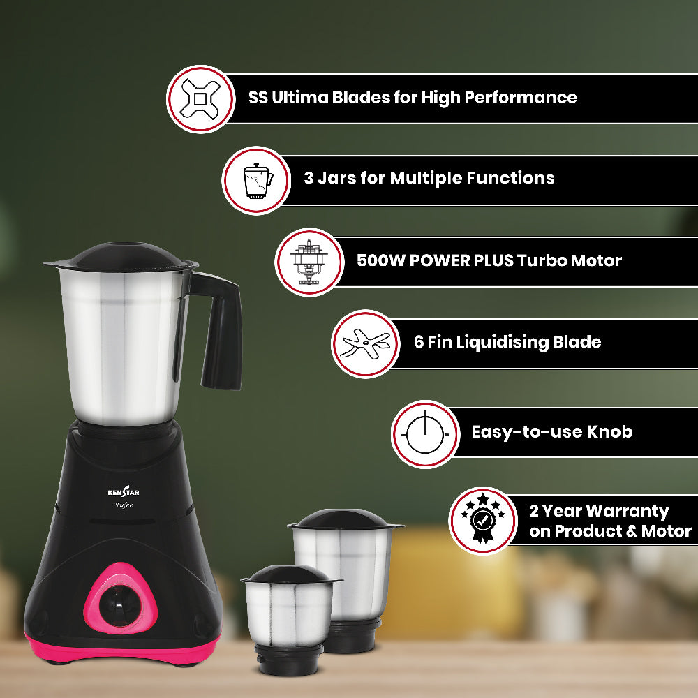 KENSTAR MIXER GRINDER TUFEE 500W