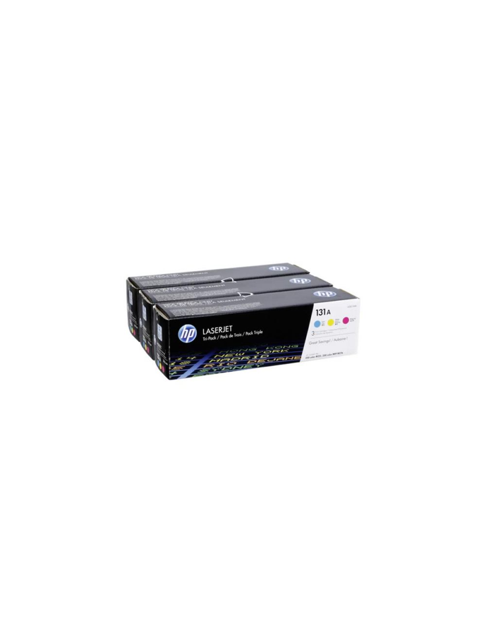 HP 131A 3-pack Cyan/Magenta/Yellow Original LaserJet Toner Cartridges
