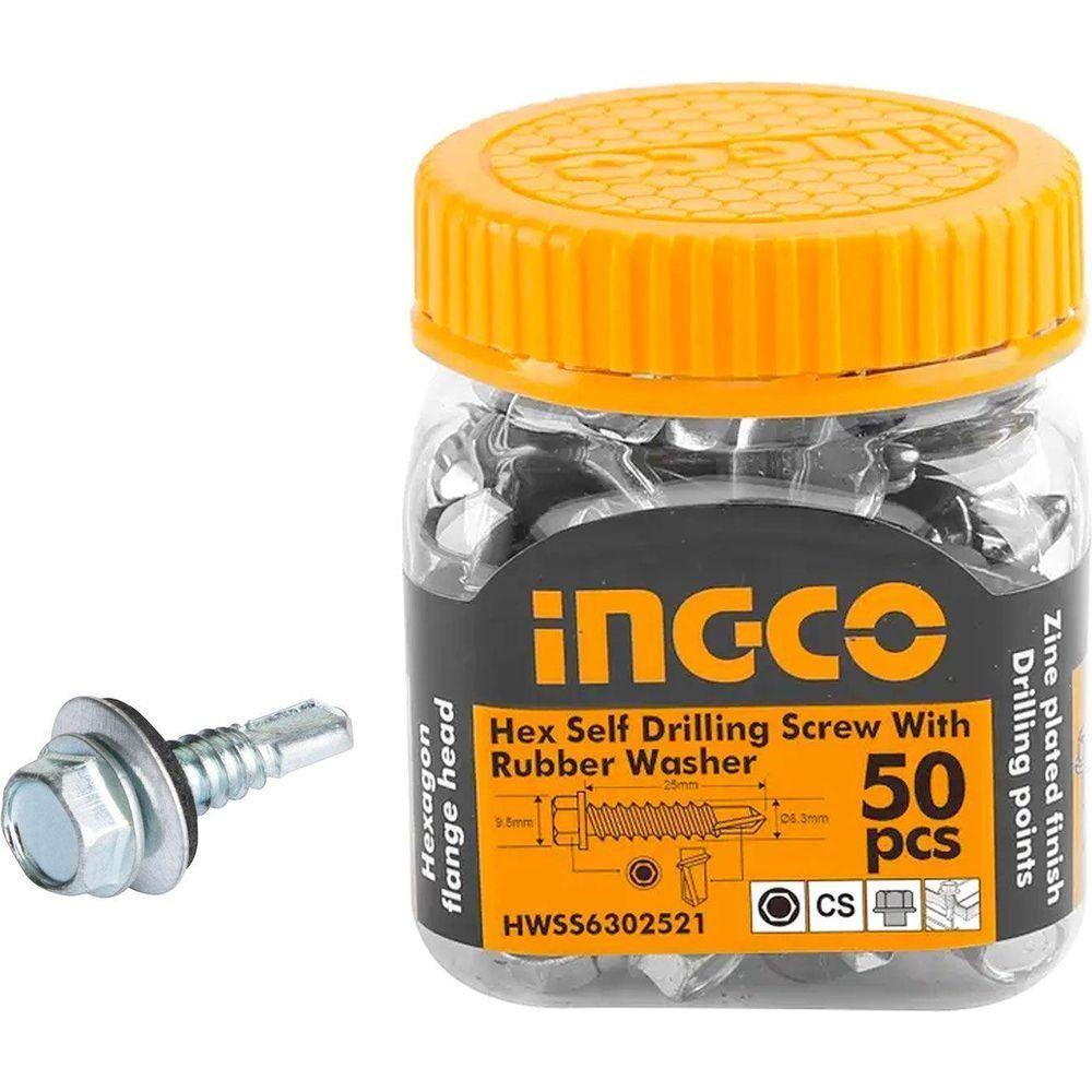 INGCO HEX SELF DRILLING SCREW RUBBER WASHER