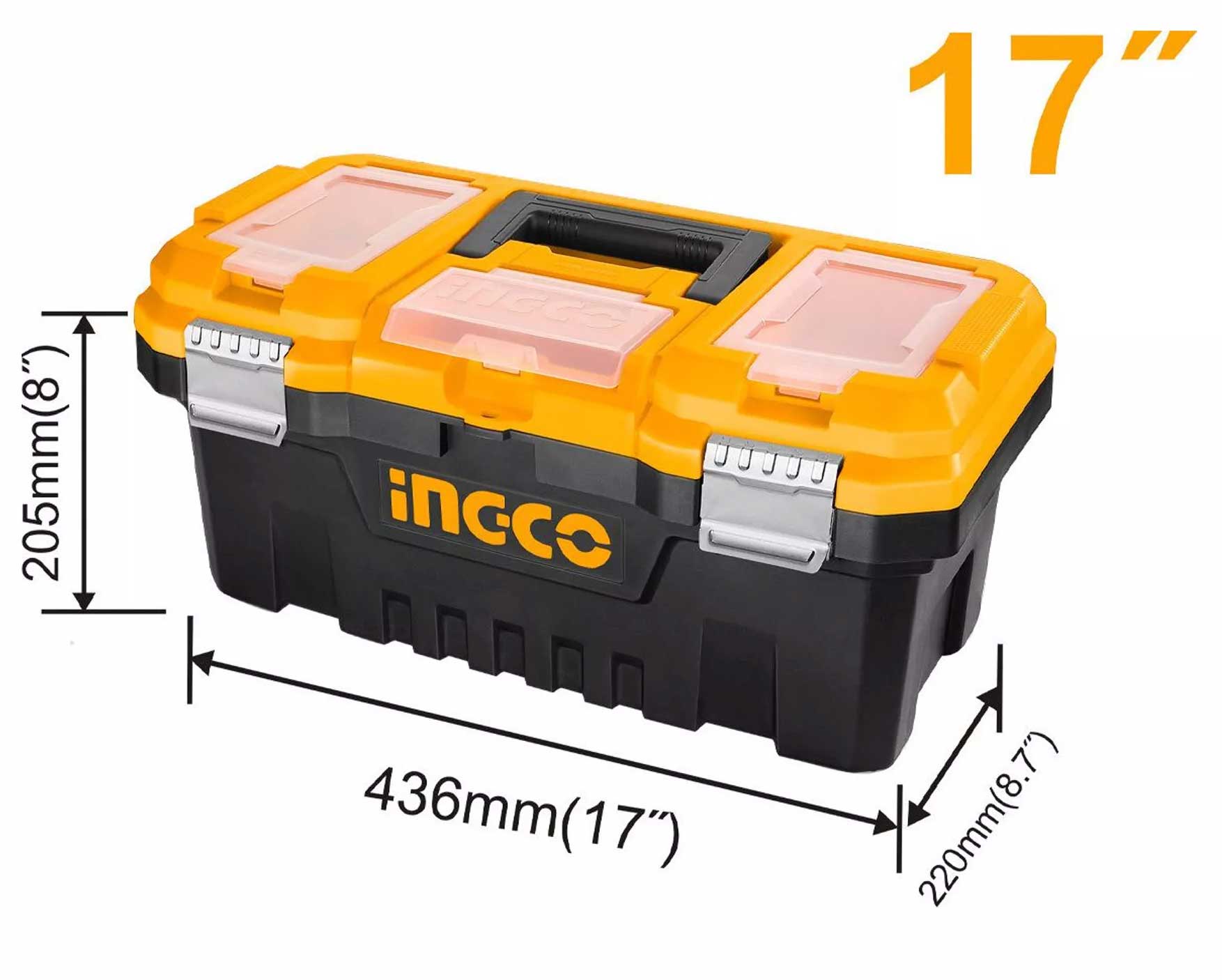 INGCO PLASTIC TOOL BOX  17"