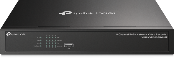 TP-Link 8 Channel PoE Network Video Recorder VIGI NVR1008H-8P(UN)