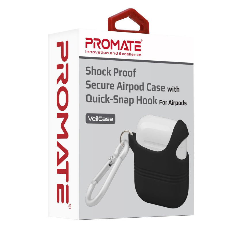 Promate Case for AirPods (VEILCASE.BLACK) PRO-AP-VEILCASE.BLACK