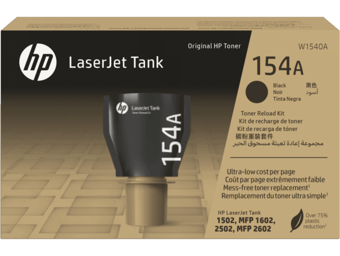 HP 154A Black Original LaserJet Tank Toner Reload Kit W1540A