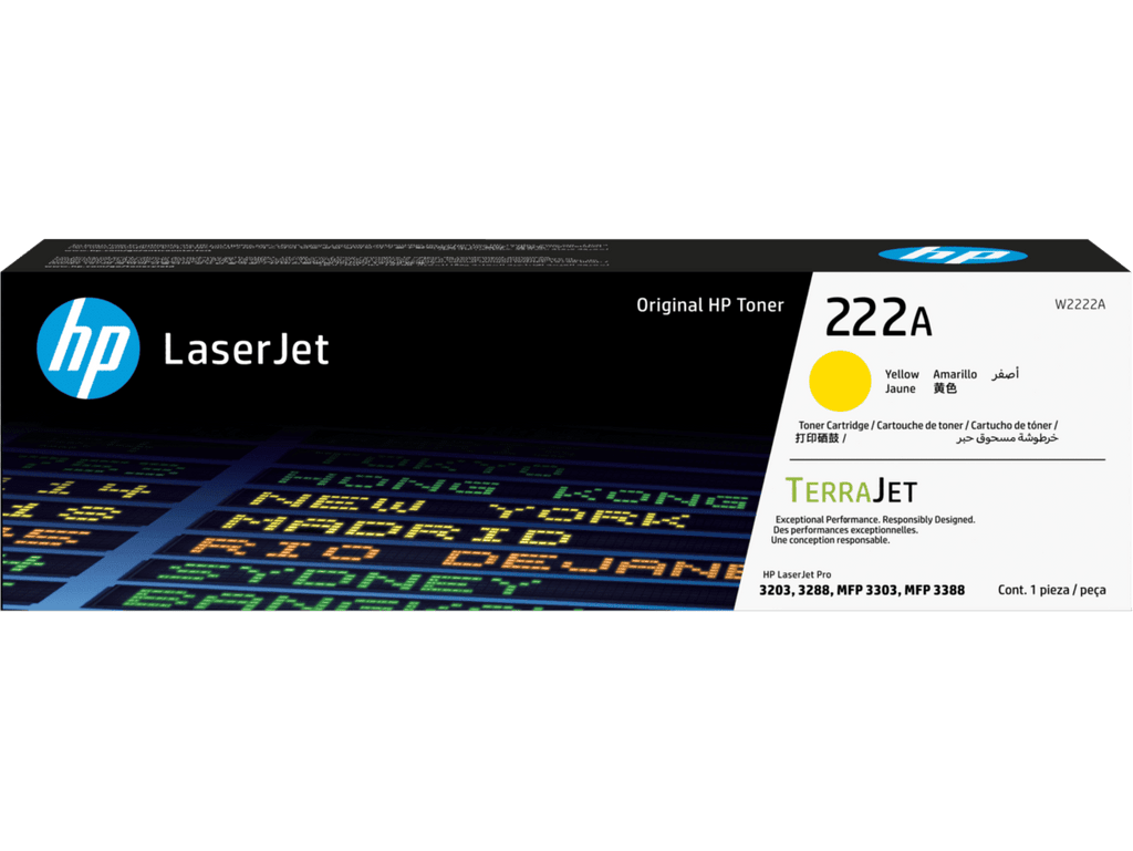 HP 222A Yellow Original LaserJet Toner Cartridge