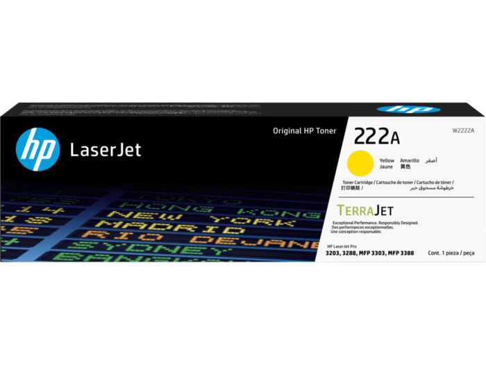 HP 222A Yellow Original LaserJet Toner Cartridge