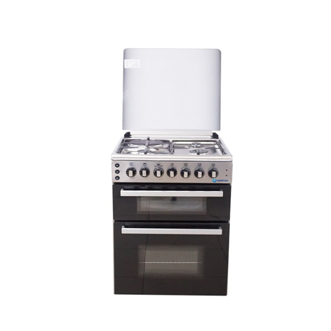 WESTPOINT COOKER, 3 GAS, ELECTRIC OVEN, AUTO IGNITION, INOX