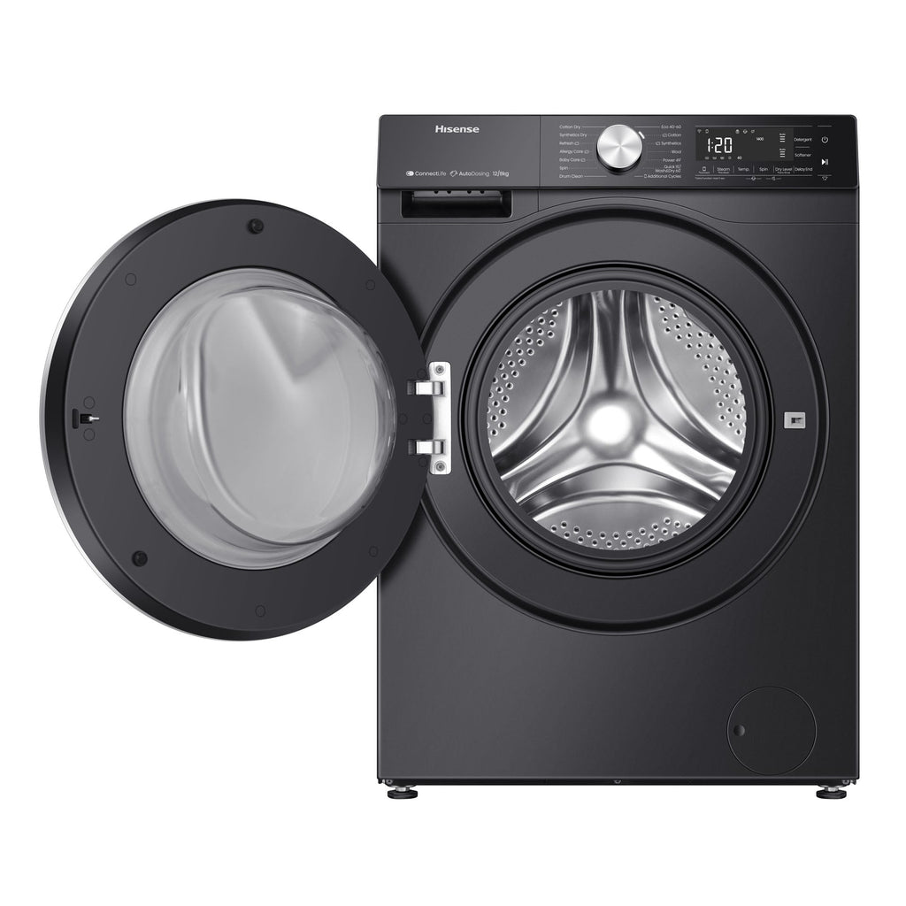 HISENSE 12KG WASH AND 8KG DRY- WASHING MACHINE- PREMIUM BLACK- INVERTER