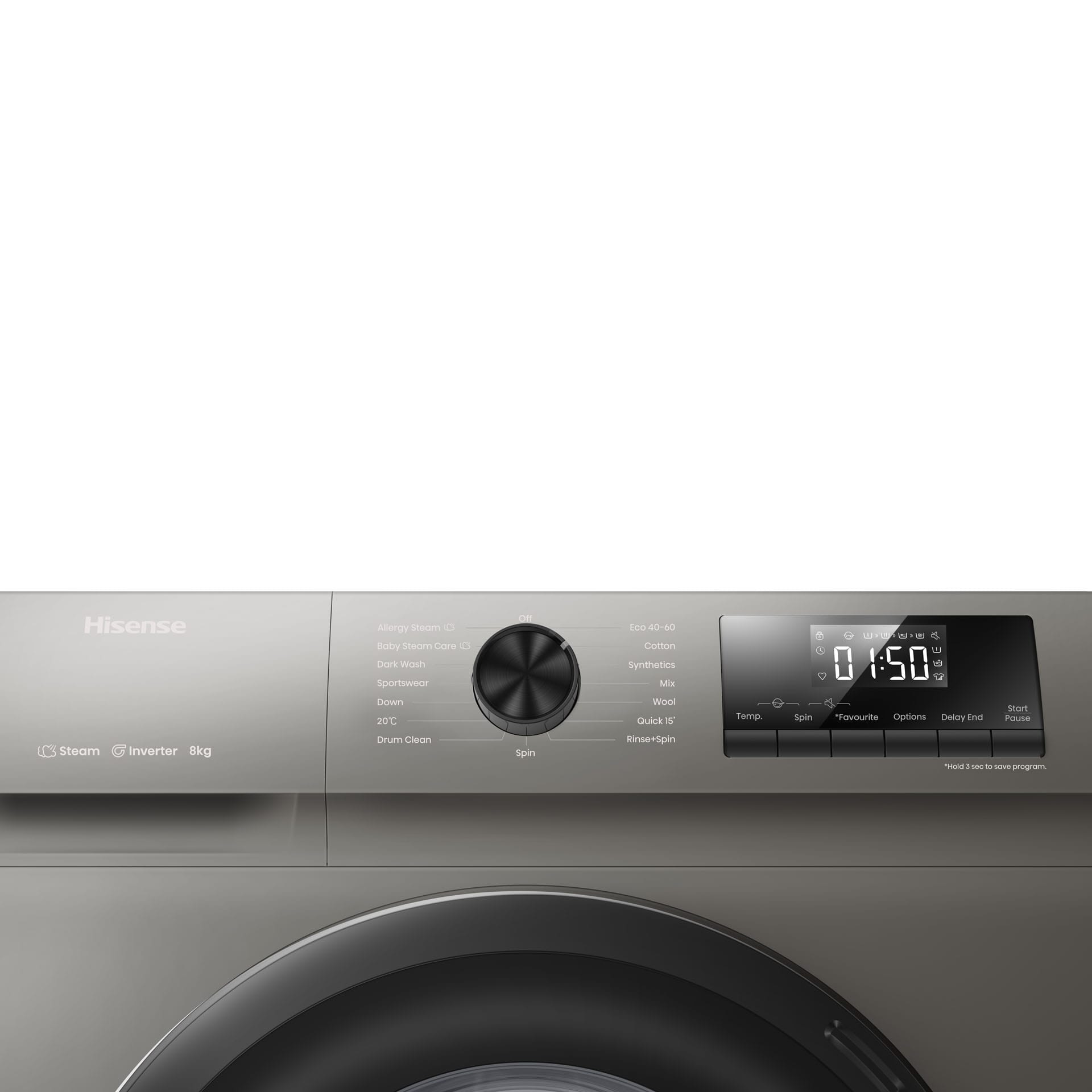 HISENSE WASHING MACHINE FRONT LOADING  8 KG