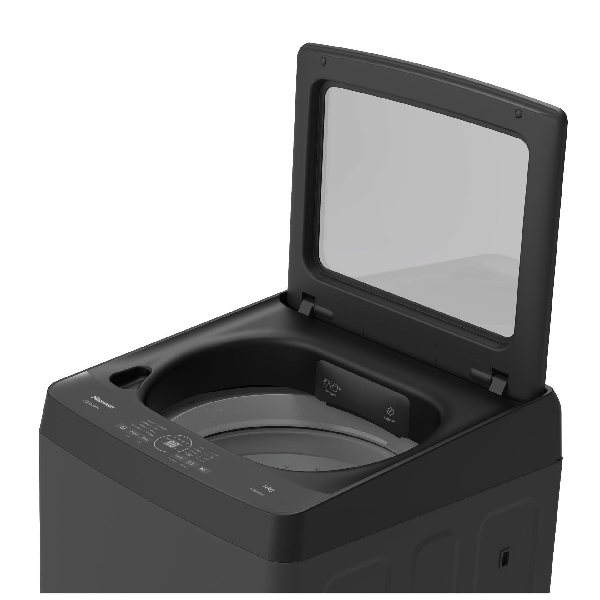 HISENSE 14KG TOP LOADER WASHING MACHINE- PREMIUM BLACK