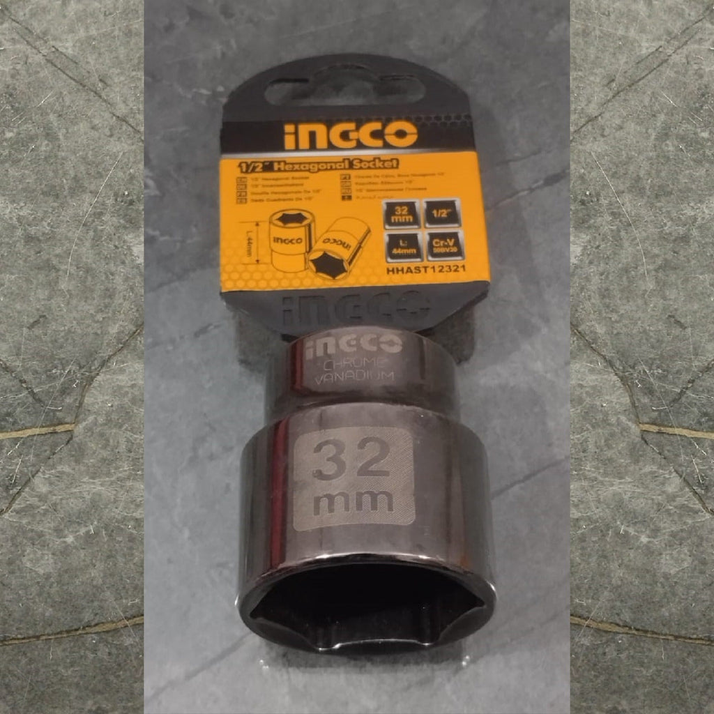 INGCO SOCKET  1\2" HEXAGONAL