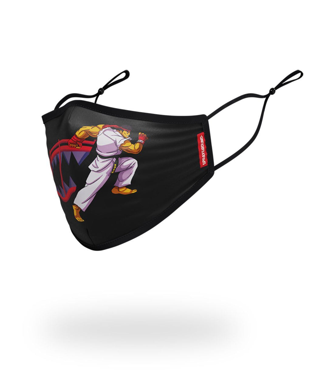 ADULT STREET FIGHTER RYU SHARK FORM FITTING FACE-COVERING