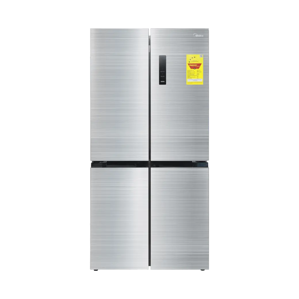MIDEA REFRIGERATOR 4 DOORS 474L NO FROST BRU STEEL INVERTER                                          MDRF632FGN46D
