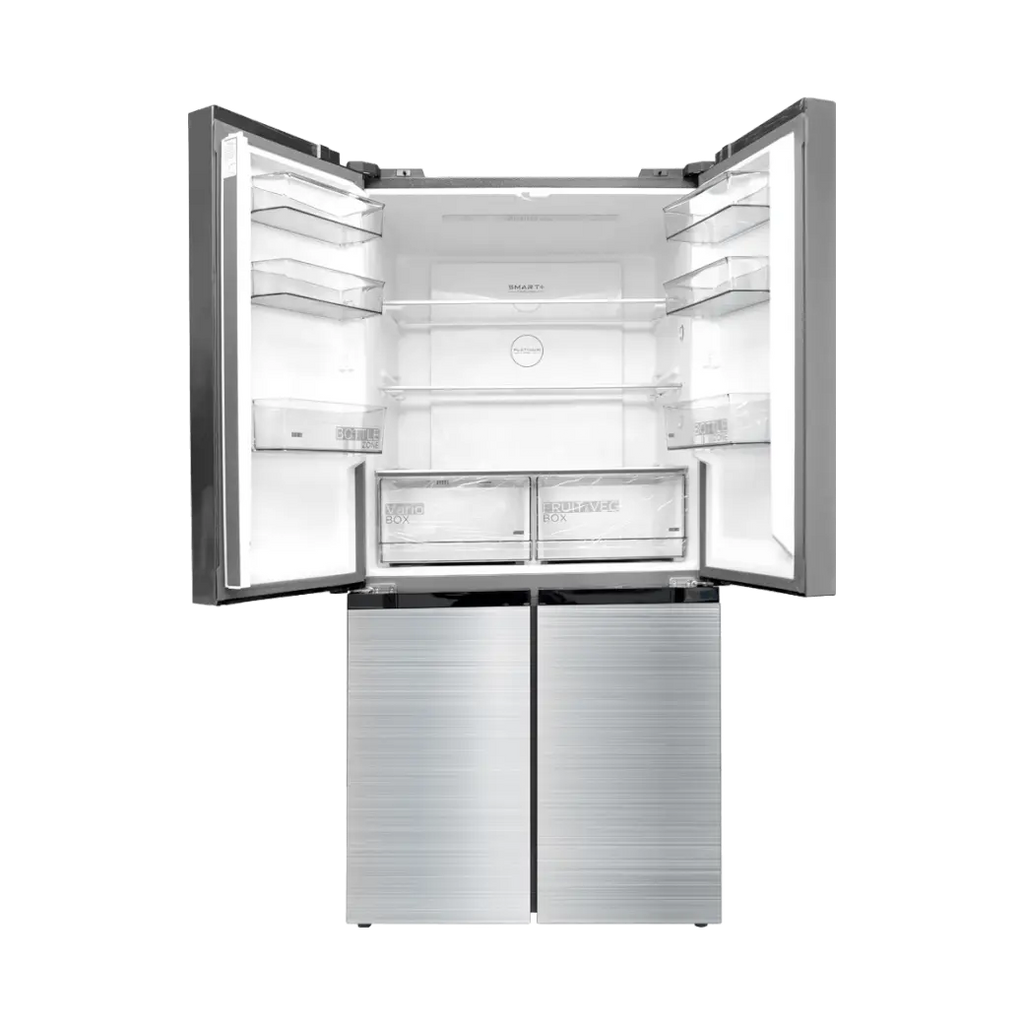 MIDEA REFRIGERATOR 4 DOORS 474L NO FROST BRU STEEL INVERTER                                          MDRF632FGN46D