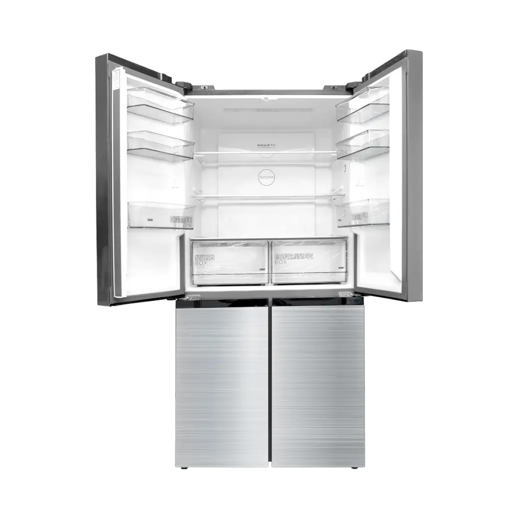 MIDEA REFRIGERATOR 4 DOORS 474L NO FROST BRU STEEL INVERTER                                          MDRF632FGN46D