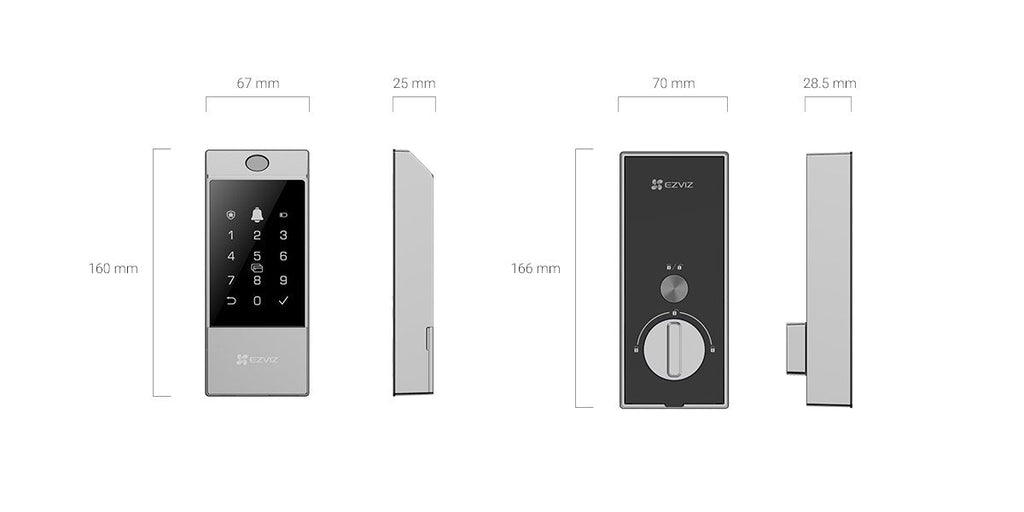 EZVIZ Smart Fingerprint Lock DL04 Pro
