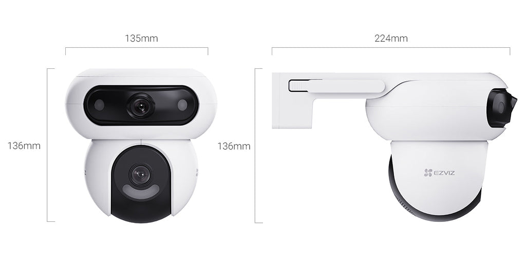 EZVIZ Dual-Lens Movable Pan & Tilt Wi-Fi  2K 4MP