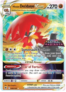 Hisuian Decidueye VSTAR (084/189) (Jumbo Card) [Sword & Shield: Astral Radiance]