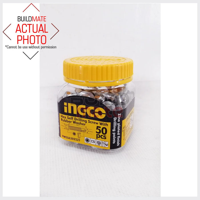 INGCO HEX SELF DRILLING SCREW RUBBER WASHER