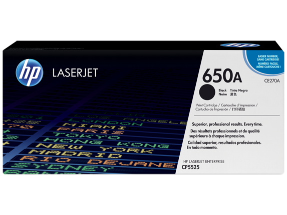 HP 650A Black Original LaserJet Toner Cartridge