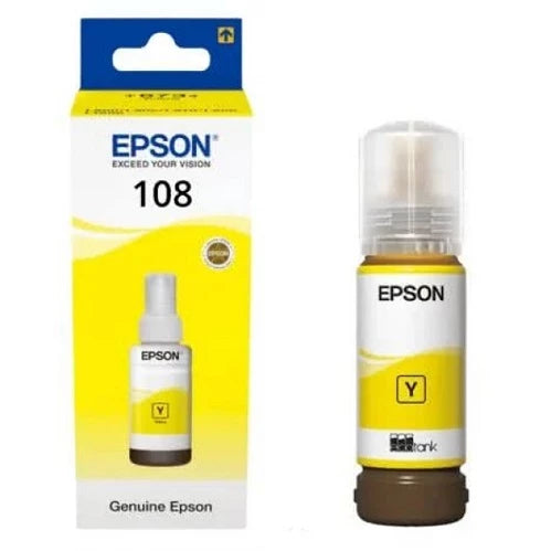 EPSON 108 YELLOW INK BOTTLE