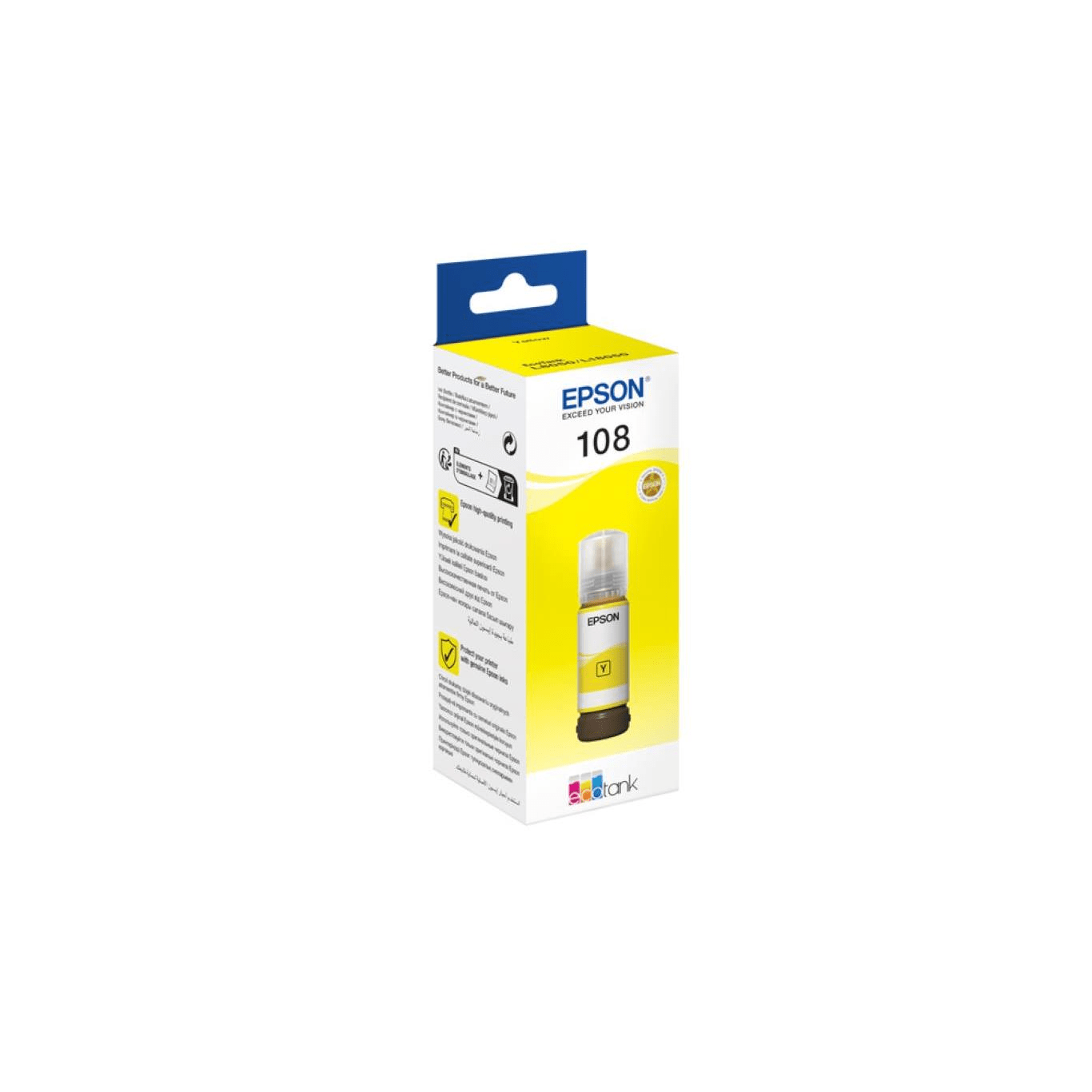 EPSON 108 YELLOW INK BOTTLE