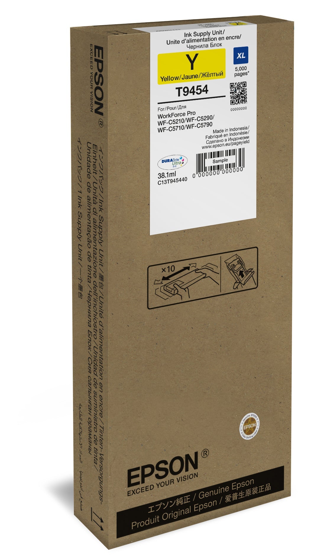 EPSON WF-C5790 SERIES INK CARTRIDGE XL YELLOW 5,000 PAGES