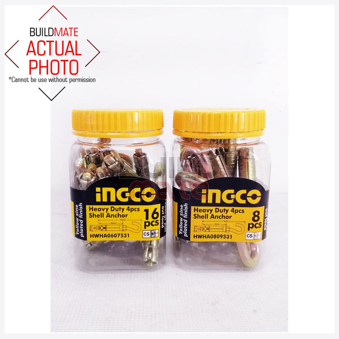 INGCO SHELL ANCHOR HEAVY DUTY  4 PCS