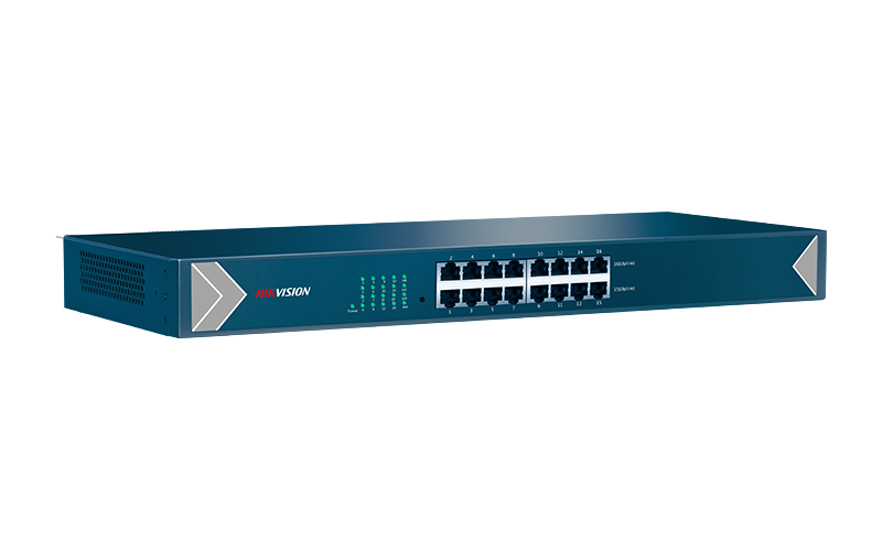 Hikvision 16 Port Gigabyte RJ45 Steel Case DS-3E0516-E DS-3E0516-E