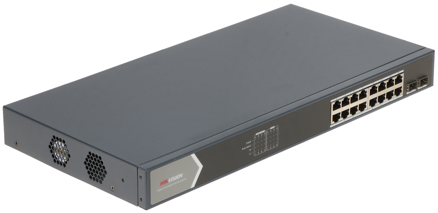 Hikvision Unmanaged 16 Gigabit POE ports DS-3E0518P-E/M DS-3E0518P-E/M