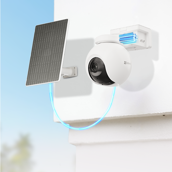 EZVIZ Battery-Powered Pan Bundle with Solar Panel Camera Pro 4K 8MP HB8-PRO