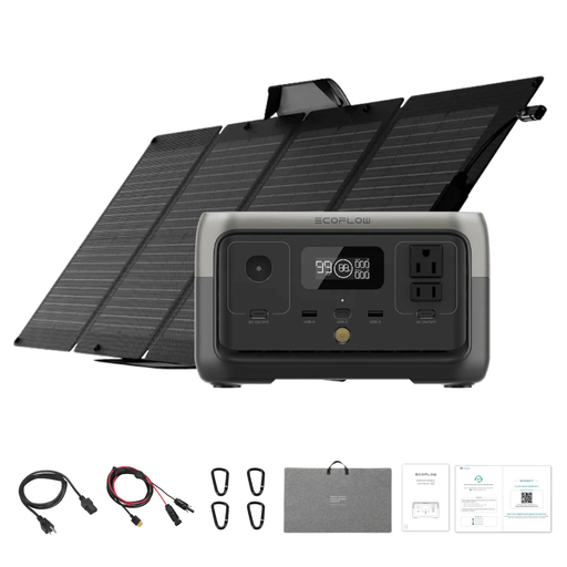 ECOFLOW RIVER 2 PRO + 110W PORTABLE SOLAR PANEL
