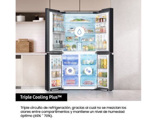 SAMSUNG REFRIGERATOR FRENCH DOOR WITH ICE MAKER 645L RF65DB970E22EF