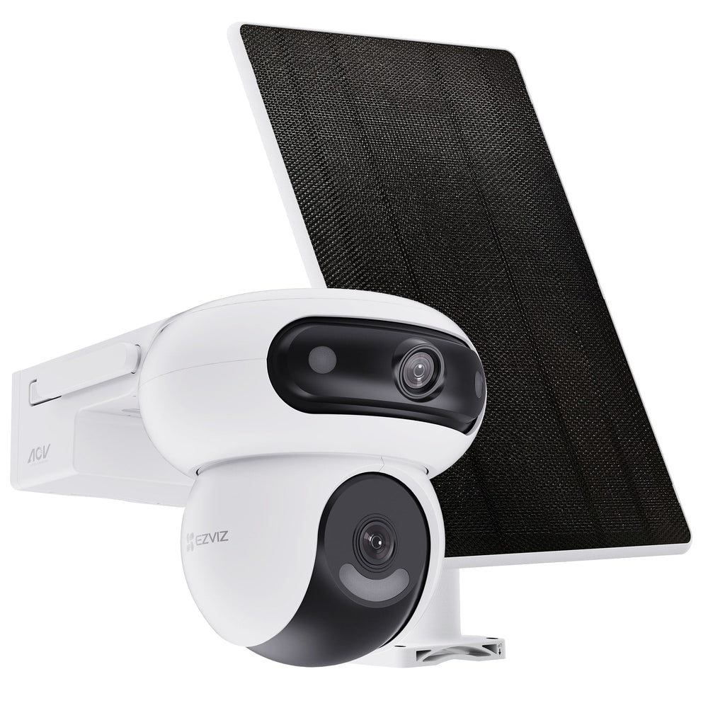 EZVIZ Battery-Powered Pan Bundle with Solar Panel Camera 2K+