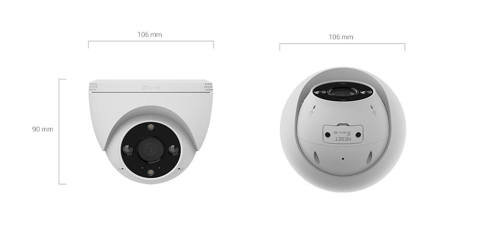 EZVIZ Wi-Fi Smart Home Camera Dome 2K 3MP