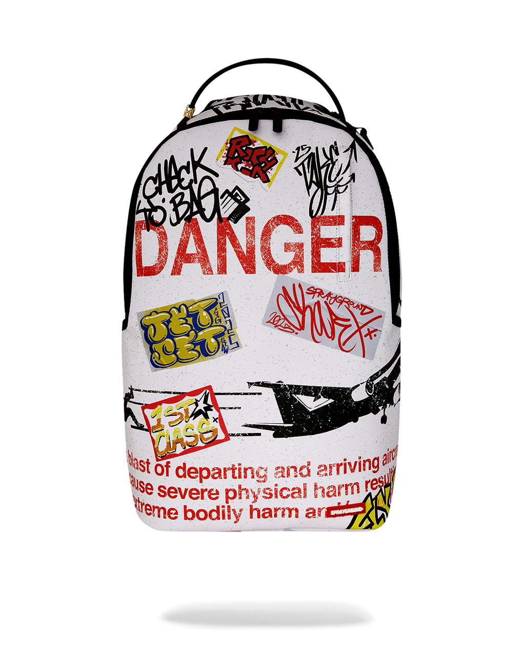 JETBLAST SIGN ON THE RUNWAY BACKPACK