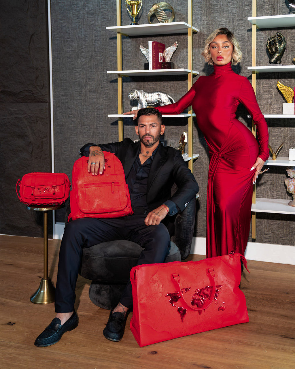 JAMES FIRST CLASS RUBY RED CROSSBODY