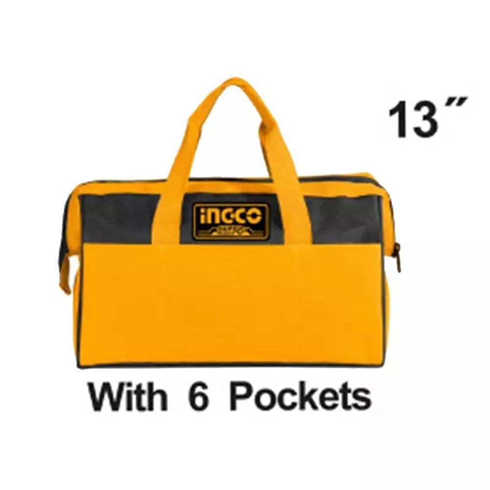 INGCO TOOL BAGS 13' - 6 POCKET -12KG HTBG281328
