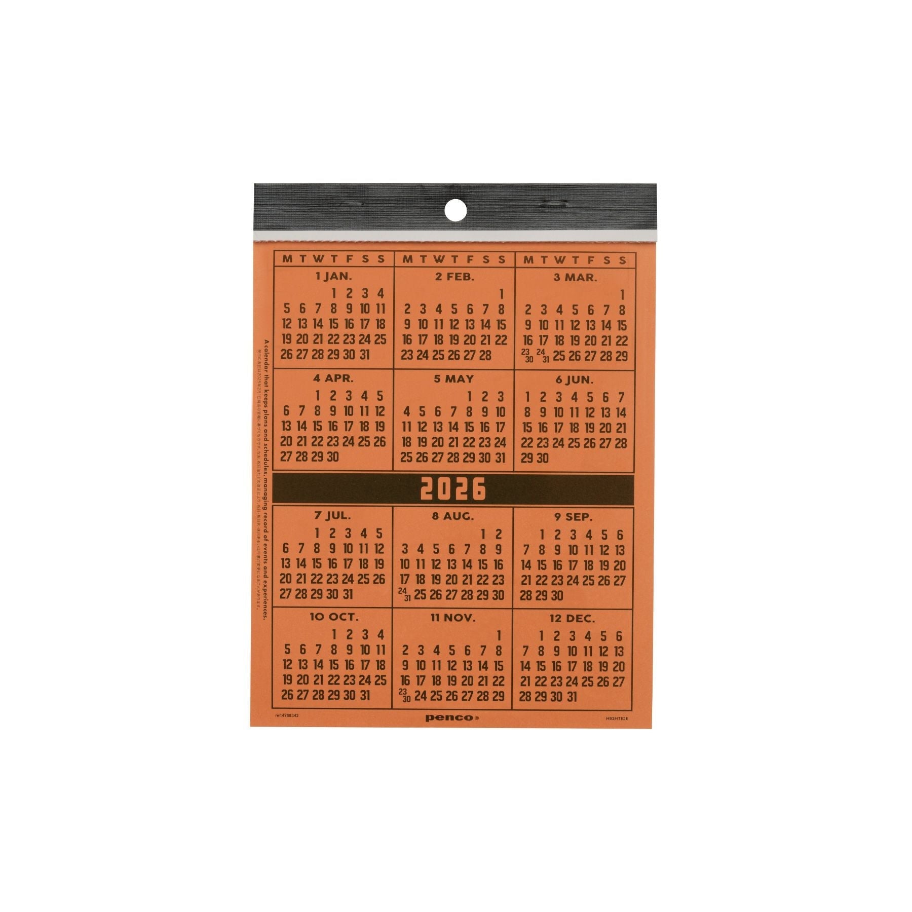 INGCO DESK CALENDER 2026 PMDC26